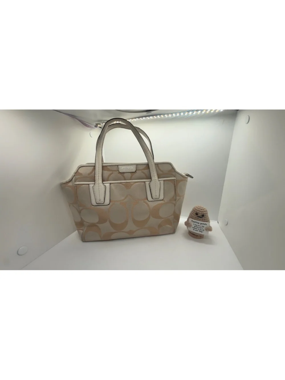Vintage Y2K COACH Kelsey Signature Bette Mini Purse Pristine